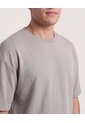 Camiseta Oversize Texturizada  Para Hombre Verde Ostu de Ostu