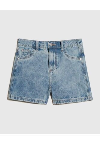 Short Para Niña  Color Azul Medio Marca Ostu #90190047 Ostu