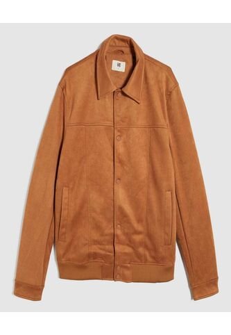 Chaqueta Para Hombre Bomber Color Café  Marca Ostu #60080160 Ostu