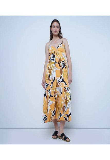 Vestido Para Mujer Manga Sisa Color Naranja Marca Ostu #40170241