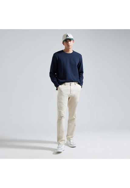 Pantalon Para Hombre Chino Color Crema Marca Ostu #60070244