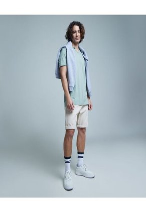 Camiseta Para Hombre Manga Corta Color Verde Marca Ostu #60091158