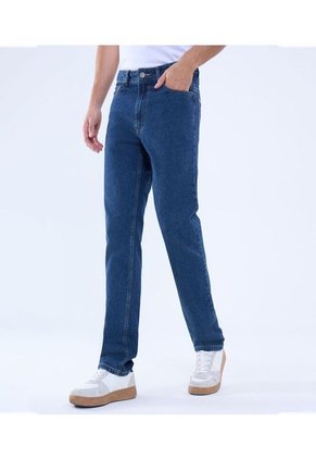 Jean Para Hombre Regular Color Azul Medio Marca Ostu #60160385