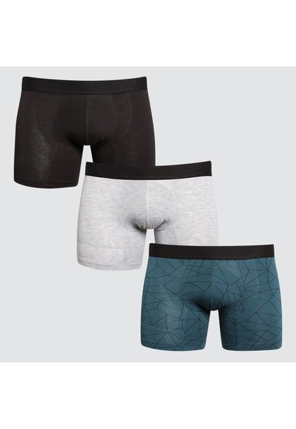 Boxer Para Hombre Filete Medio Algodón Color Pack X Marca Ostu #60000389
