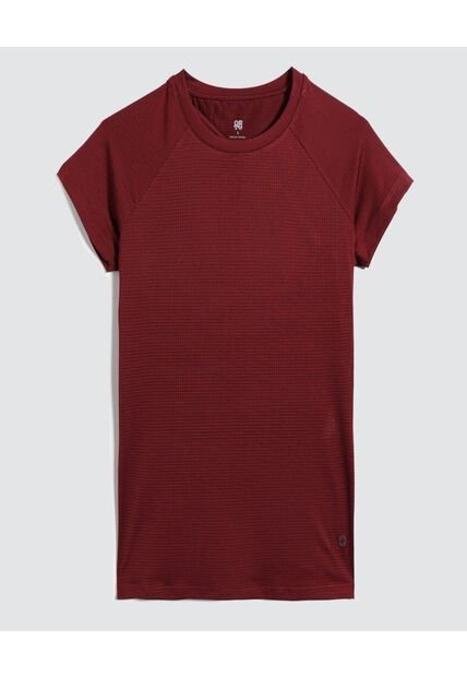 Camiseta Para Mujer Manga Corta Color Vino Marca Ostu #40092168