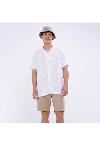 Camisa Para Hombre Manga Corta Sin Bolsillo Color Lila  Marca Ostu #60010731 Ostu