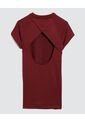 Camiseta Para Mujer Manga Corta Color Vino Marca Ostu #40092168 de Ostu
