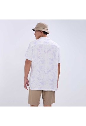 Camisa Para Hombre Manga Corta Sin Bolsillo Color Lila Marca Ostu #60010731