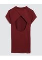 Camiseta Para Mujer Manga Corta Color Vino Marca Ostu #40092168 de Ostu