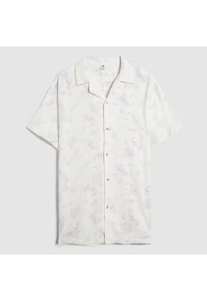 Camisa Para Hombre Manga Corta Sin Bolsillo Color Lila Marca Ostu #60010731