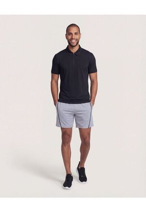 Polo Para Hombre Cuello Maquina Sin Bolsillo Color Negro Marca Ostu #60110887