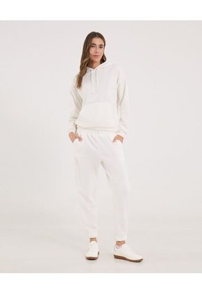 Buzo Para Mujer Hoodie Color Crema Marca Ostu #40060401