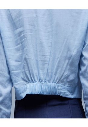 Camisa Para Mujer Manga Larga Color Azul Marca Ostu #40010173