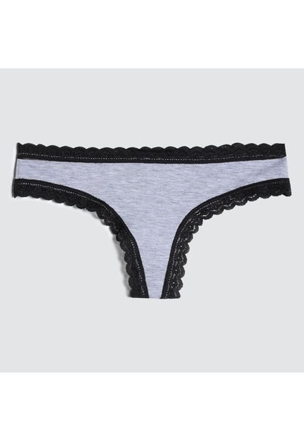 Panty Para Mujer Brasilera Color Gris  Marca Ostu #40800011