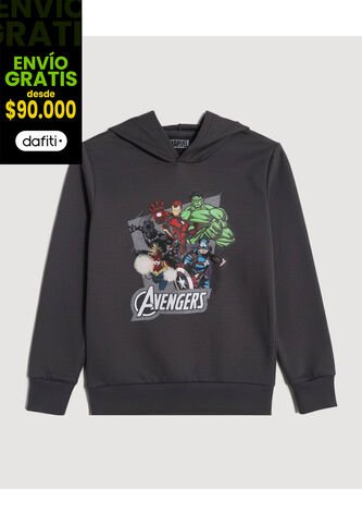 Buzo  Infantil Niño Hoodie Color Gris Marca Ostu #80060198 Ostu