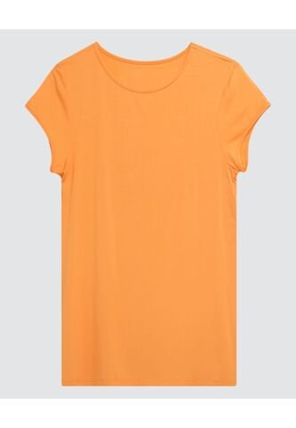 Camiseta Para Mujer Manga Corta Color Naranja Marca Ostu #40090612 Ostu