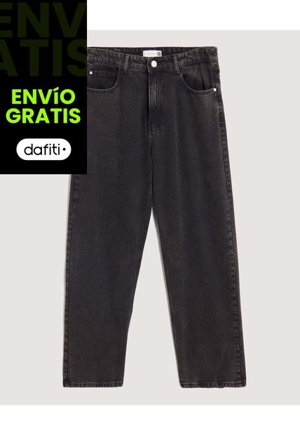 Jean Loose  Para Hombre Negro Ostu
