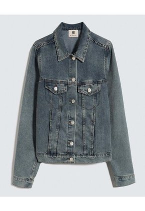 Chaqueta Para Mujer Trucker Color Azul Medio Marca Ostu #40080229