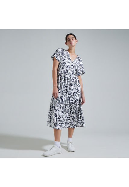 Vestido Para Mujer Manga Corta Color Blanco Marca Ostu #40170231