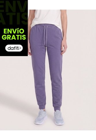 Jogger Unicolor  Para Mujer Morado Ostu Ostu