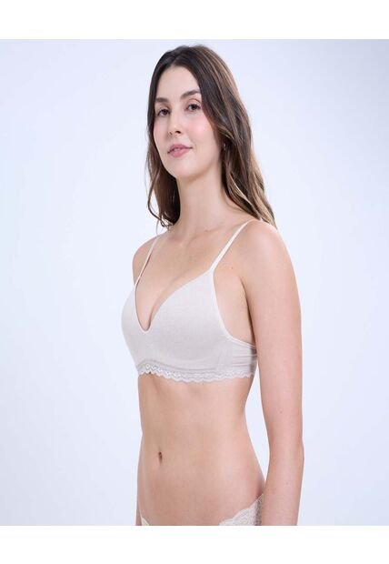 Brasier Para Mujer Monocopa Color Marfil Marca Ostu #40830025