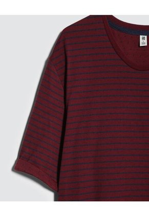 Camiseta Para Hombre Manga Corta Color Vino Marca Ostu #60091264