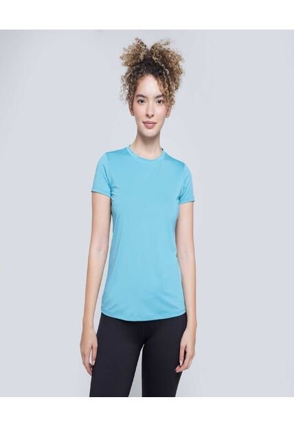 Camiseta Para Mujer Manga Corta Color Azul  Marca Ostu #40092178