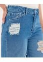 Jean Para Mujer Culotte Color Azul  Marca Ostu #40160259 de Ostu