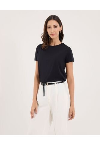 Camiseta Para Mujer Manga Corta Color Negro Marca Ostu #40092193 Ostu