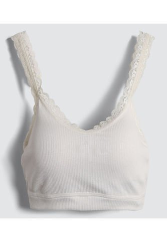 Top Para Mujer Top Color Crema Marca Ostu #40220336 Ostu