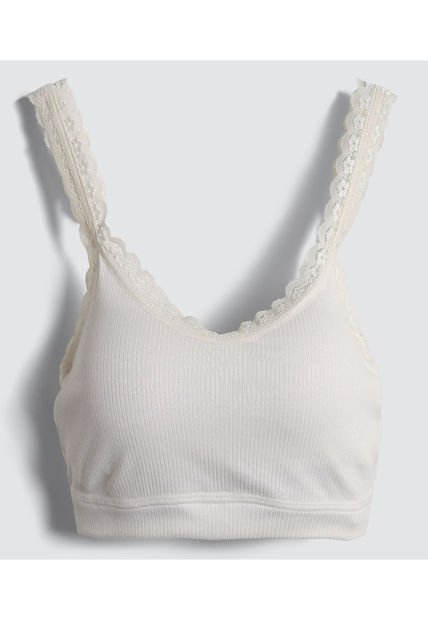 Top Para Mujer Top Color Crema Marca Ostu #40220336