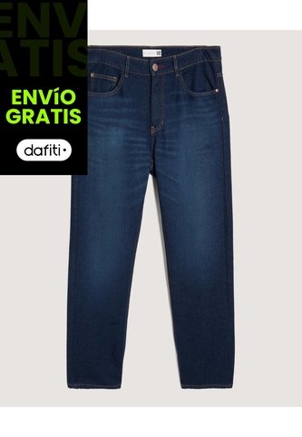Jean Straight Oscuro  Para Hombre Azul Ostu Ostu