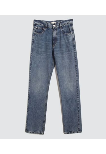 Jean Para Hombre Straight Color Azul Medio Marca Ostu #60160360