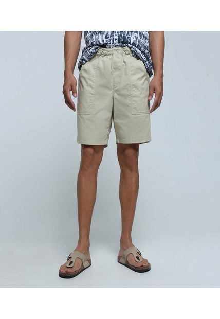 Bermuda Para Hombre  Color Beige Marca Ostu #60100369