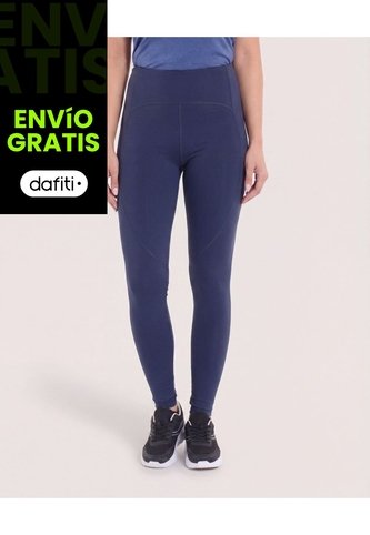 Leggins Con Cortes Anatomicos  Para Mujer Azul Ostu Ostu
