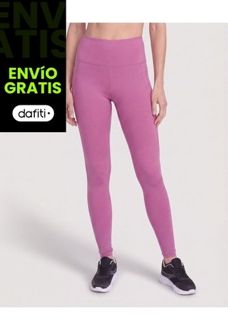 Leggins Deportivo Con Bolsillos  Para Mujer Morado Ostu Ostu