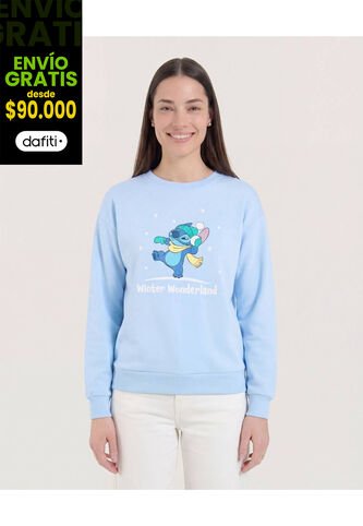 Buzo  Para Mujer Cuello Redondo Color Azul Marca Ostu #40060540 Ostu