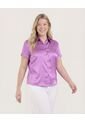 Camisa  Para Mujer Manga Corta Color Morado Marca Ostu #40010373 de Ostu