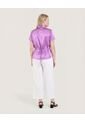 Camisa  Para Mujer Manga Corta Color Morado Marca Ostu #40010373 de Ostu