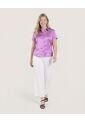 Camisa  Para Mujer Manga Corta Color Morado Marca Ostu #40010373 de Ostu