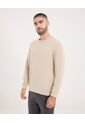 Buzo Para Hombre Cuello Redondo Color Beige Marca Ostu #60060330 de Ostu