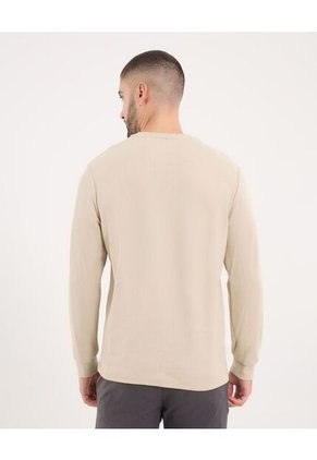 Buzo Para Hombre Cuello Redondo Color Beige Marca Ostu #60060330