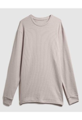 Buzo Para Hombre Cuello Redondo Color Beige Marca Ostu #60060330