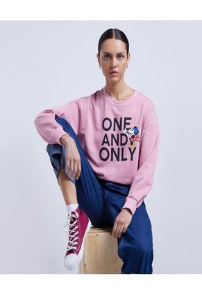 Buzo Cuello Redondo De Minnie Mouse  De Mujer #40060273 Ostu