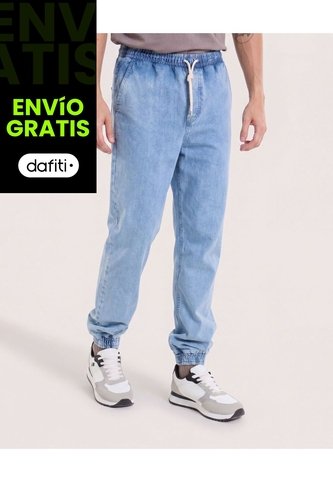 Jean Jogger  Para Hombre Azul Ostu Ostu