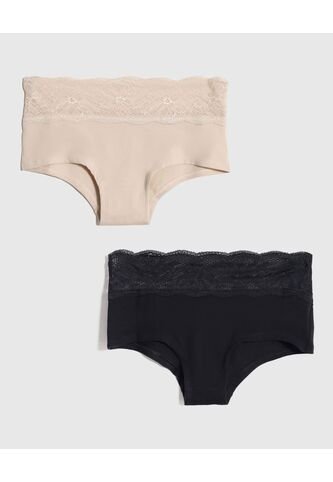 Panty Para Mujer Cachetero Color Negro Marca Ostu #40800095 Ostu