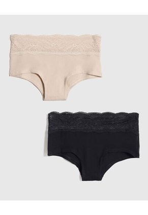 Panty Para Mujer Cachetero Color Negro Marca Ostu #40800095