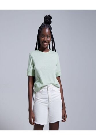 Camiseta Para Mujer Manga Corta Color Verde  Marca Ostu #40091780 Ostu