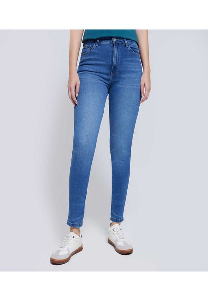 Jean Para Mujer Skinny Color Azul Medio Marca Ostu #40160424