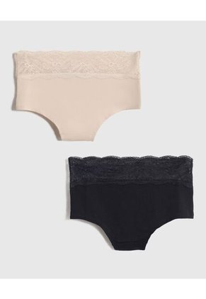 Panty Para Mujer Cachetero Color Negro Marca Ostu #40800095